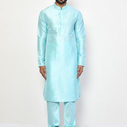 Arihant Rai Sinha Men Regular Pure Silk Kurta with Churidar-image-71