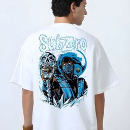 KAIDO Men Graphic Printed Round Neck Cotton Oversized T-shirt-picture-11