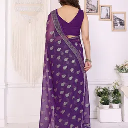 AMRUTKALA SAREES Ethnic Motifs Block Print Saree image 5