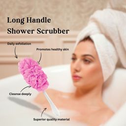 CareDone Set of 2 Soft Long Loofah with Handle image 4