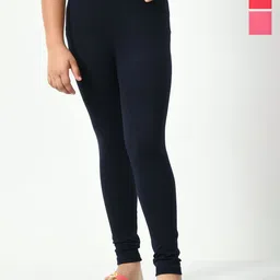 KAYU Girls Pack Of 3 Churidar Length Leggings-picture-43