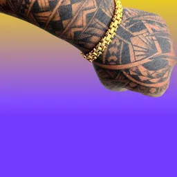 Dynamic Retail Global Men Gold-Plated Link Bracelet image 2