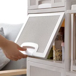 rushil were 1 Layer Plastic Storage Foldable Wardrobe For Clothes, Modular Drawer Box Drawer Divider image 3