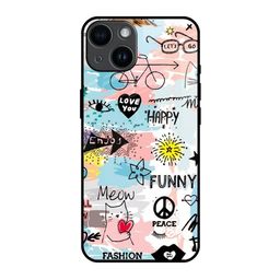 QRIOH Typography Printed iPhone 14 Back Case Mobile Accessories-image-62