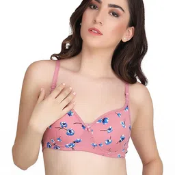 Women Cotton Pink Padded Non-Wired Lingerie Bra Sport wear Gym Crop Tank Top-picture-43