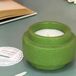 TIED RIBBONS Green & White Lavender Scented 10-12 Hours Burn Time Jar Candle-image-22