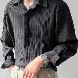 Mast & Harbour Men Relaxed Fit Solid Spread Collar Cotton Casual Shirt-picture-36