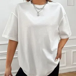 Christy World Women Pack of 2 Oversized Cotton T-shirt-image-63