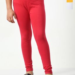 KAYU Girls Pack Of 3 Ankle Length Leggings-image-85