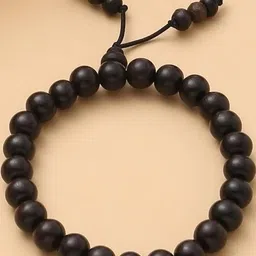 Divine souvenirs Unisex Wooden Artificial Beaded Elasticated Bracelet-image-18