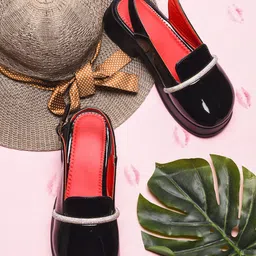 TRYME PU Party Block Mules-9