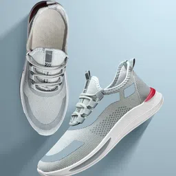 Spotwalk Men Mesh Lace-Ups Running Shoes-35