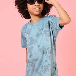 V-Mart Boys Printed Extended Sleeves Pockets T-shirt-33