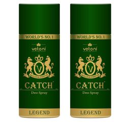 VETONI Set Of 2 Catch Long Lasting Deodorant Body Spray- 330 ml Each-47