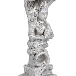 Exotic India Silver-Toned Lord Patanjali Religious Brass Idol Showpiece-image-65