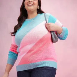 DressBerry Curve Colorblocked Pullover-picture-0