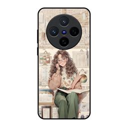 QRIOH Unisex Quirky Printed Vivo X200 5G Glass Back Case-30