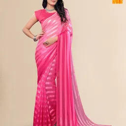 Moda Rapido Pack Of 2 Striped Satin Saree-image-79