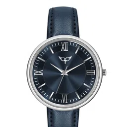 WHITE BIRD Women Brass Dial & Leather Straps Analogue Watch ATM 1037 Blue-picture-13