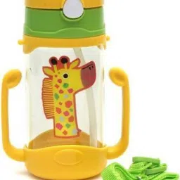 Straw Sippy Cup/Sipper Mugs, Toddlers Kids Flip Top Water Bottle with Handles and Strap Non Toxic BPA Free-400 ml Straw Sippy Cup/Sipper Mugs, Toddlers Kids Flip Top Water Bottle with Handles and Strap Non Toxic BPA Free-400 ml-picture-12