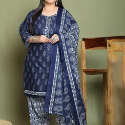 KALINI Women Floral Printed Regular Kurti with Salwar & Dupatta-image-67