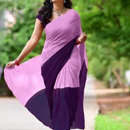 HERE&NOW Colourblocked Saree-picture-34