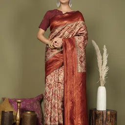 Astita Ethnic Motifs Woven Design Zari Saree-picture-44