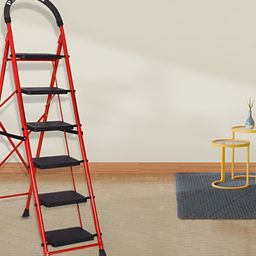 Parasnath Red & Black 6-Step Foldable Portable & Anti-Slip StepLadder-18