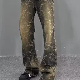 KPOP Men Printed Urban Slim Fit Trousers-image-79