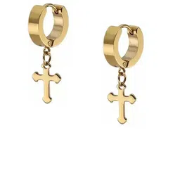 shobhram Stainless Steel Contemporary Hoop Earrings-32