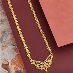 Princy Enterprise Brass Gold-Plated Stone Studded Necklace-image-52