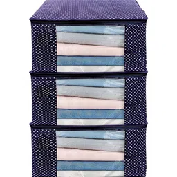 ANKIT INTERNATIONAL Blue Set of 3 Super Strong Multi-Utility Organisers-34