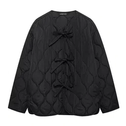 LULU & SKY Women without Longline Quilted Jacket-23