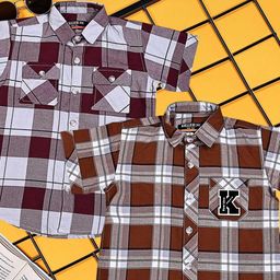 Killer Boys Classic Tartan Checks Checked Casual Shirt-image-80
