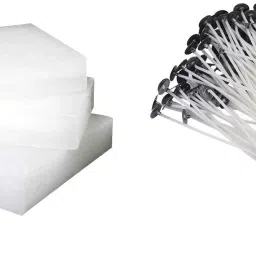 1 Kg Paraffin Wax For Candle Making with 50 Piece 7 Inch Candle Making Wicks Candle-36