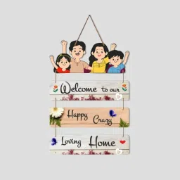 Positive Quote Decorative Wooden Wall Hanger for Home Decor Office (WH_6906N-F)-picture-14