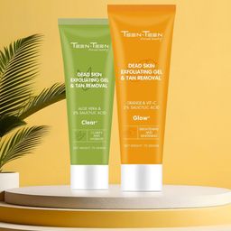 TEEN TEEN COSMETICS Dead Skin Exfoliating Gel & Tan Removal With Aloe Vera - 75 g-36