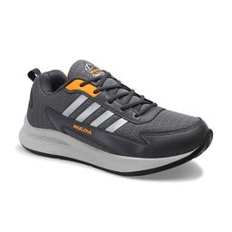 JQR Men Woven Design Mesh Regular Smart Casual Sneakers-image-8