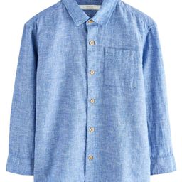 NEXT Boys Cotton Linen Spread Collar Shirt-picture-18