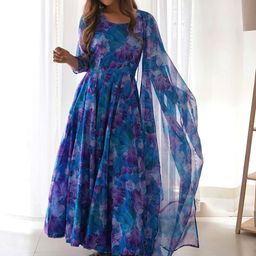 Moda Rapido Floral Printed Georgette Anarkali Kurta-image-90