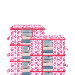 AMAK INC Pink Fabric Wardrobe Organisers-33