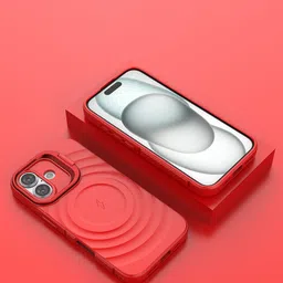 Luxury Kase Solid iPhone 16 Plus Impact Resistant Rugged Back Case with Wireless Charging-image-65
