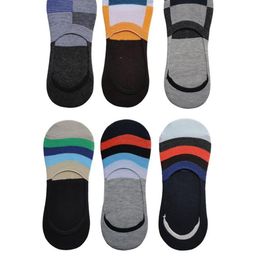 VOICI Pack Of 6 Multicolored Loafer No-Show Invisible Socks-image-95