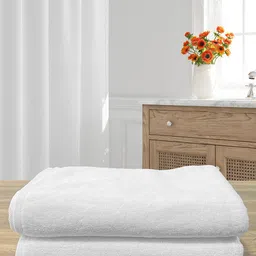 LABHAM White 2 Pieces 670 GSM Pure Cotton Bath Towel-image-92