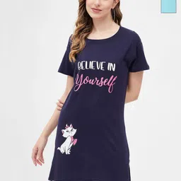 Christy World Women 2 Printed Extended Sleeves T-shirt-image-76
