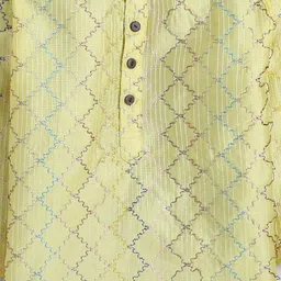 BAATCHEET Boys Embroidered Regular Thread Work Pure Silk Kurta with Pyjamas-image-17
