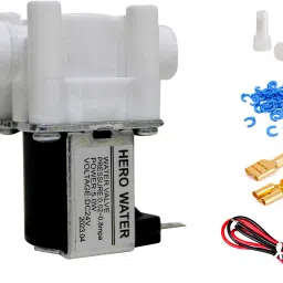 Copper Electric Solenoid Valve 1/4 in Quick Connector Normally Closed Solid Filter Cartridge-picture-21