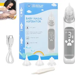 Baby Nasal Aspirator, Electric, Automatic, 3 Silicone Tips Battery Operated Nasal Aspirator-41
