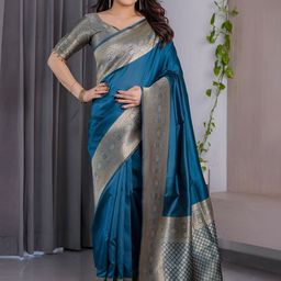 Shriyangan Solid Zari Kanjeevaram Saree-picture-41