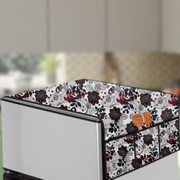 The Furnishing Tree Cream Plastic Refrigerator Cover-image-68